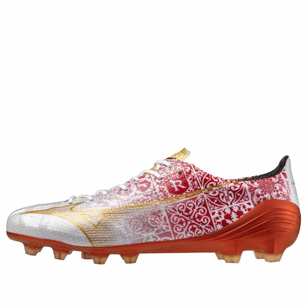 Mizuno ミズノ メンズ スニーカー  【Mizuno Alpha Japan SR4 FG \u0027Sergio Ramos Special Edition White Red\u0027 P1GA2499-04】  大きさ US_7.5(25.5糎)