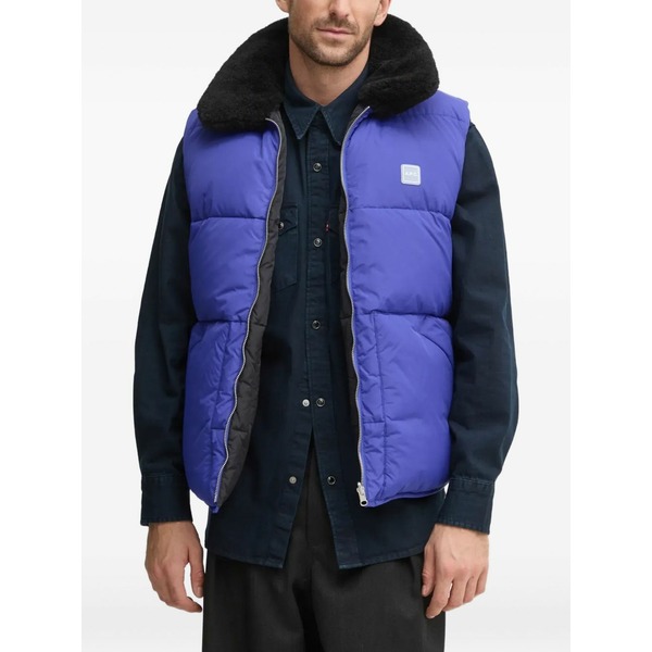 アーペーセー メンズ ジャケット&ブルゾン アウター Quilted padded gilet Black|asty