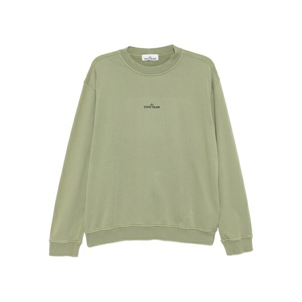 ストーンアイランド メンズ パーカー・スウェットシャツ アウター Cotton sweaters Green メンズファッション-トップス