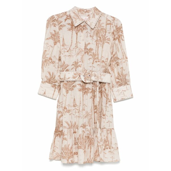 エムシーツーセイントバース レディース ワンピース トップス Linen mini dress Neutrals｜asty