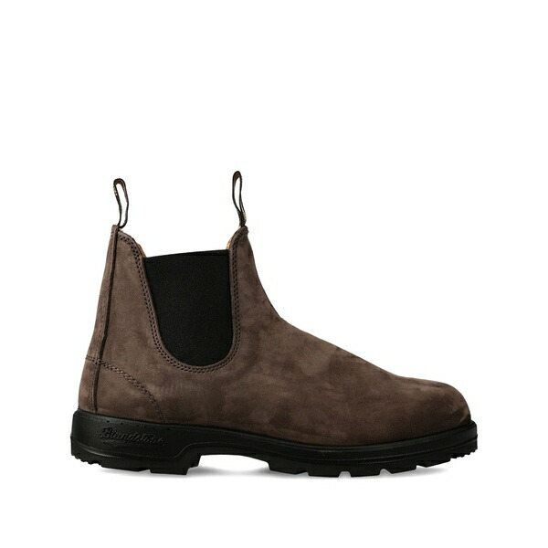ブランド名石ころ メンズ ブーツ シューズ Pull-tab chelsea boots Brown