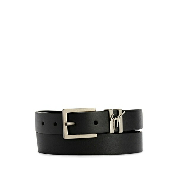 ジュゼッペザノッティ メンズ 胴締め 佩び物 Teodore belt  Black