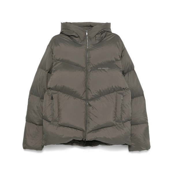 アクセルアリガト メンズ ジャケット&ブルゾン アウター Peak puffer jacket Green|asty