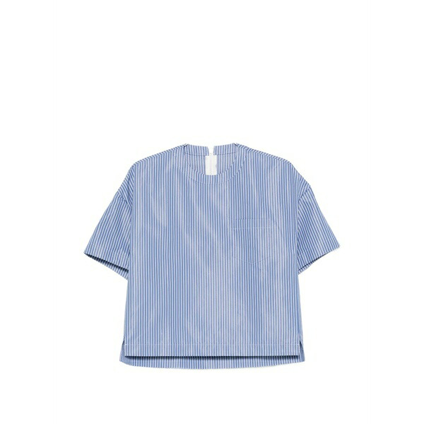 サカイ レディース シャツ トップス Striped shirt Blue｜asty
