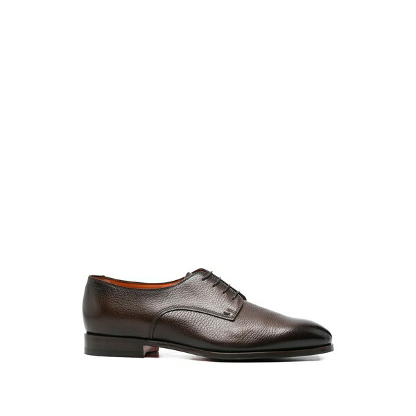 サントーニ メンズ 御召しものシューズ シューズ Lace-up fastening derby shoes Brown