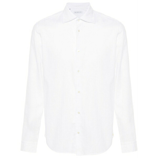マニュエル リッツ メンズ シャツ トップス Long-sleeved shirt White|asty