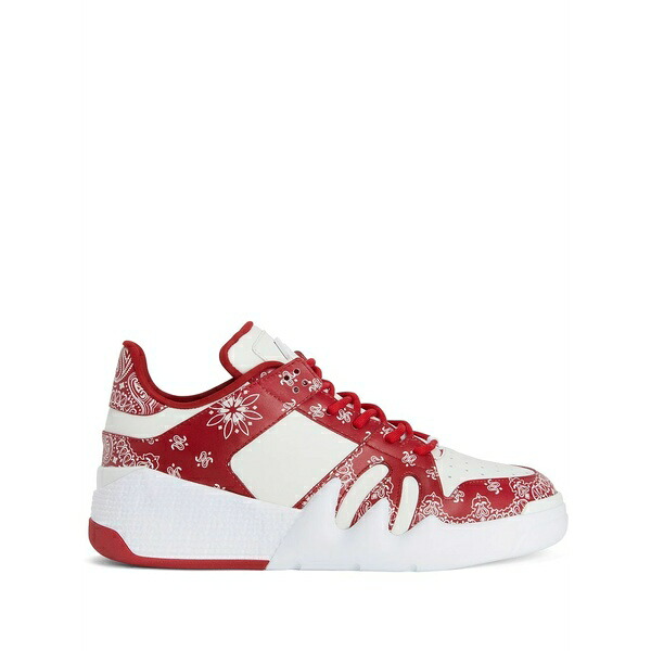 ジュゼッペザノッティ レディース スニーカー シューズ Talon bandana-print sneakers Red