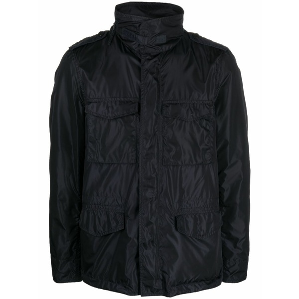 アスペジ メンズ 上衣＆上衣 アウター Concealed-hood waterproof windbreaker Blue コート・ジャケット-メンズファッション