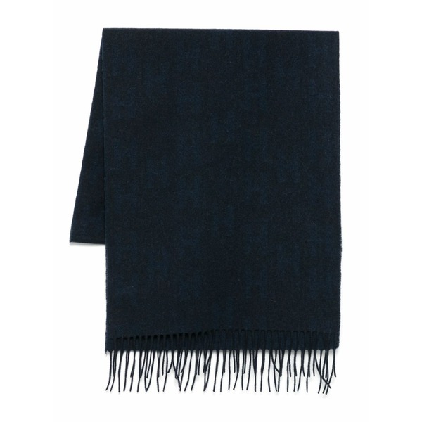 ハケット メンズ えり巻き・袈裟・えり巻き 付属物 Fringed-edge scarf Blue