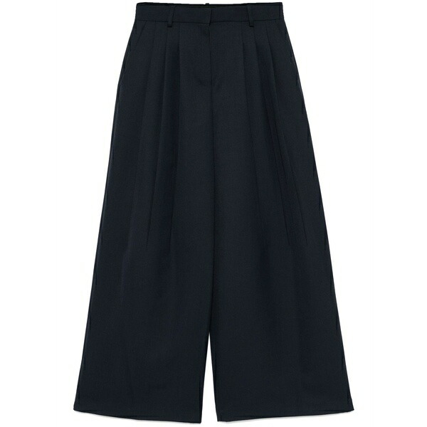 セオリー レディース カジュアルパンツ ボトムス Tapered high-waisted trousers Blue｜asty