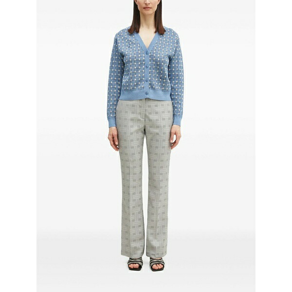 ケンゾー レディース カジュアルパンツ ボトムス Weave flared trousers Grey｜asty 80,190円