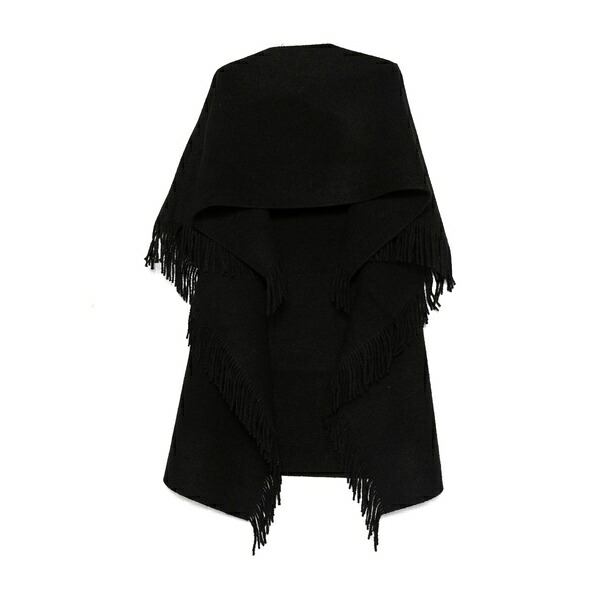 トーテム レディース えり巻き・袈裟・えり巻き 付属物 Fringe-detailing scarf Black