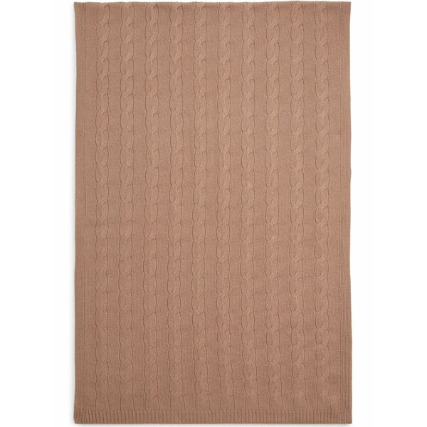 ラルフローレン レディース えり巻き・袈裟・えり巻き 付属物 Cable-knit cashmere scarf Brown