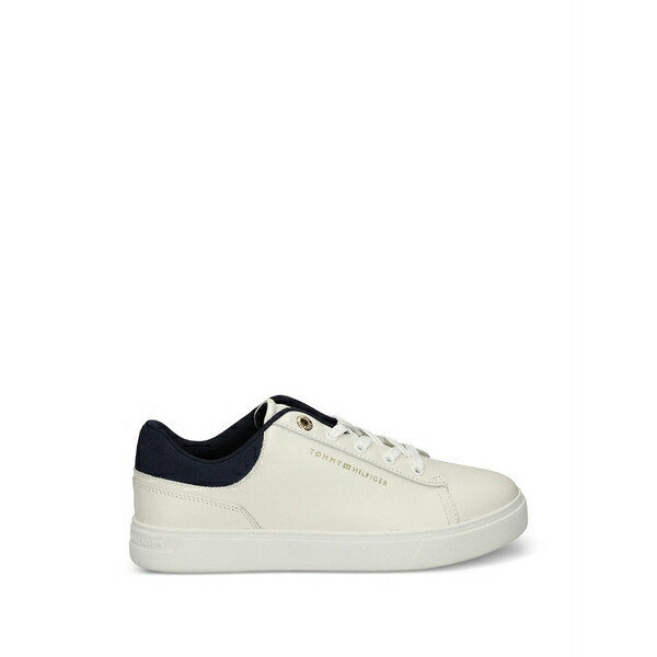 トミー ヒルフィガー レディース スニーカー シューズ Lace-up leather sneakers Neutrals｜asty 33,020円
