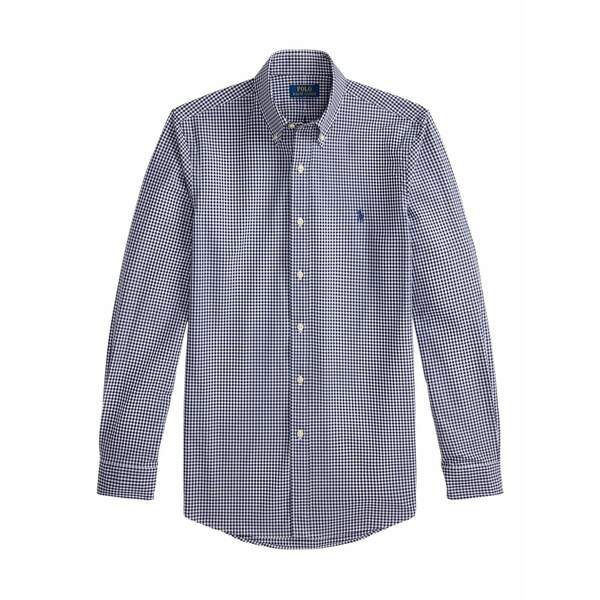 ラルフローレン メンズ シャツ トップス Gingham long-sleeved shirt Blue｜asty