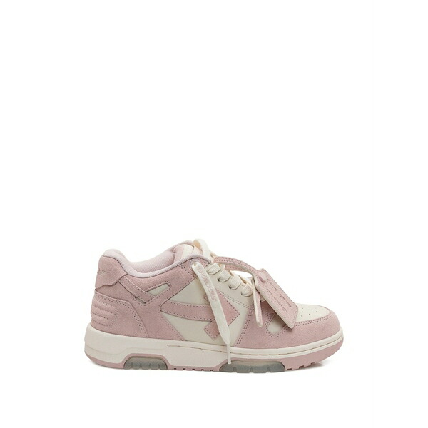 オフホワイト レディース スニーカー シューズ Out of office suede leather sneakers Pink｜asty