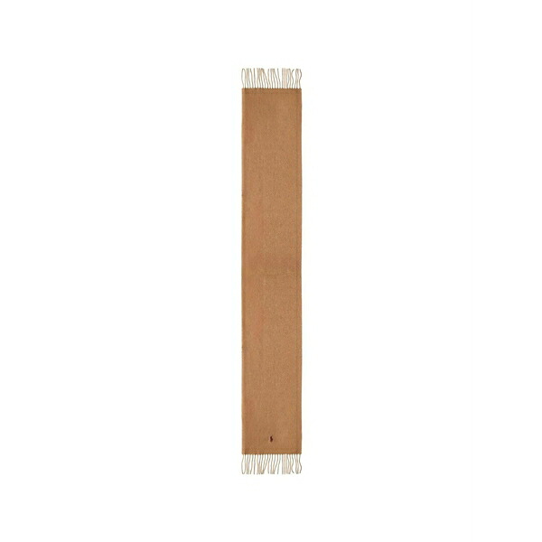 ラルフローレン メンズ えり巻き・袈裟・えり巻き 付属物 Fringed logo scarf Brown