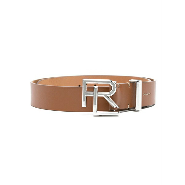 ラルフローレン レディース 三尺帯 付属物 Logo-buckle leather belt Brown