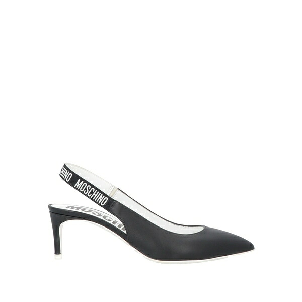 【貨物輸送無料】 モスキーノ レディース パンプス シューズ Pumps Black