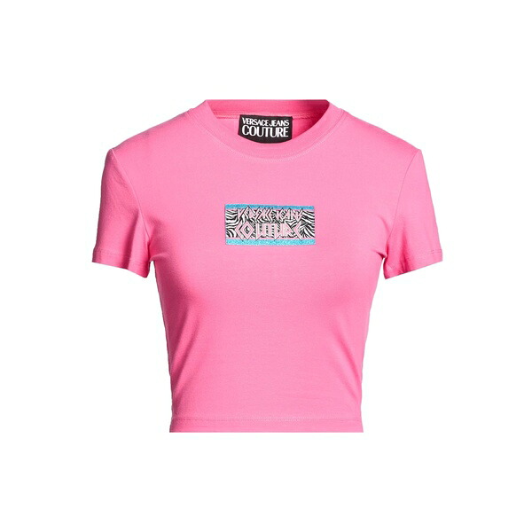 【送料無料】 ベルサーチ レディース Tシャツ トップス T-shirts Pink|asty