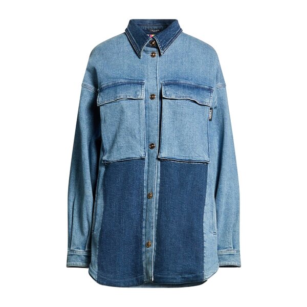 【貨物輸送無料】 ヴェルサーチ レディース 上衣＆上衣 アウター Denim outerwear Blue