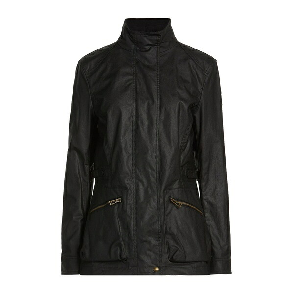 【貨物輸送無料】 呼びりん原材料 レディース 上衣＆上衣 アウター Jackets Black コート・ジャケット-レディースファッション