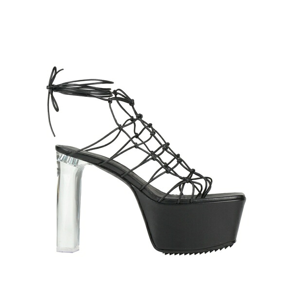 【貨物輸送無料】 リックオウエンス レディース サンダル シューズ Thong sandals Black