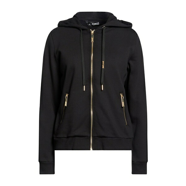 【貨物輸送無料】 ロベルトカヴァリ レディース パーカー・スウェットシャツ アウター Sweatshirts Black