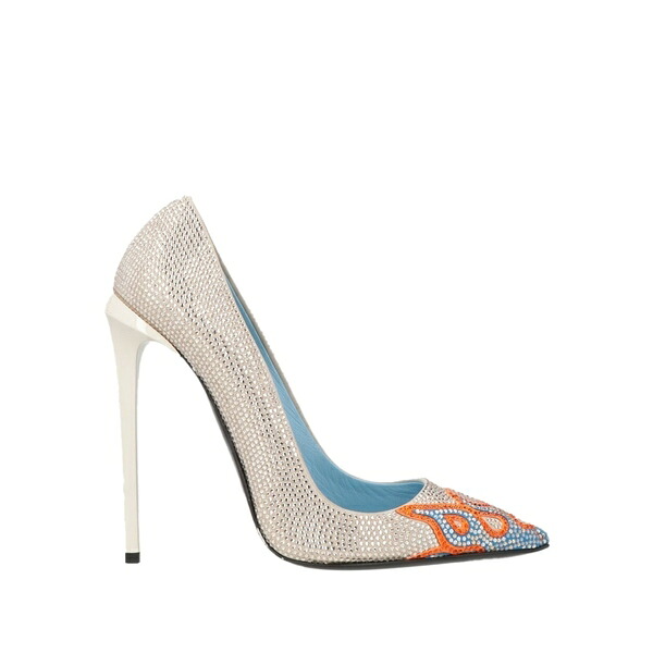 【貨物輸送無料】 フィリップ飾り気のない レディース パンプス シューズ Pumps Silver