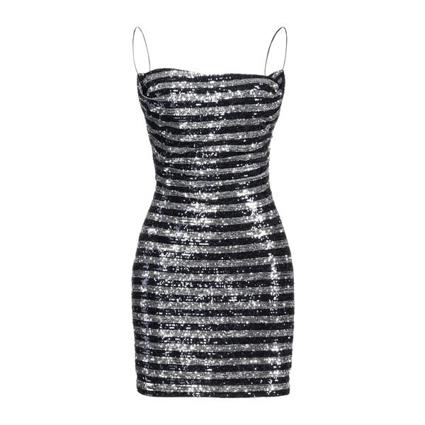 【貨物輸送無料】 バルマン レディース 衣裳 トップス Mini dresses Silver