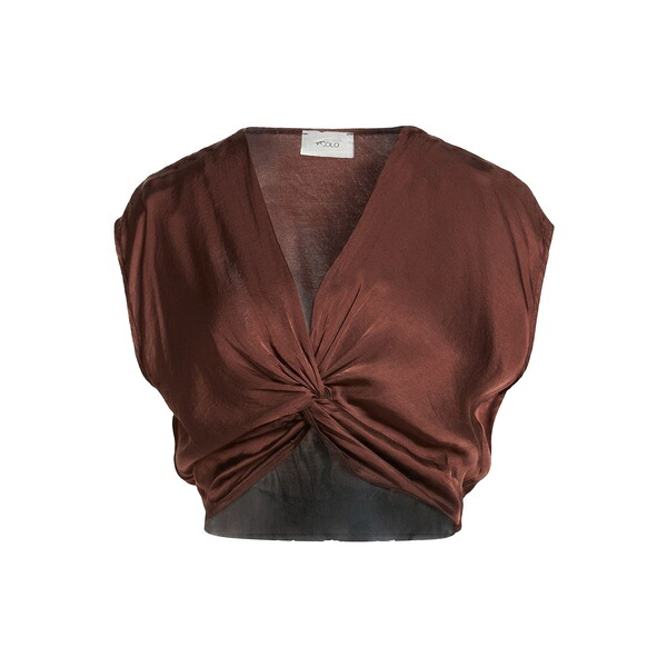 【送料無料】 ヴィコロ レディース Tシャツ トップス Tops Brown