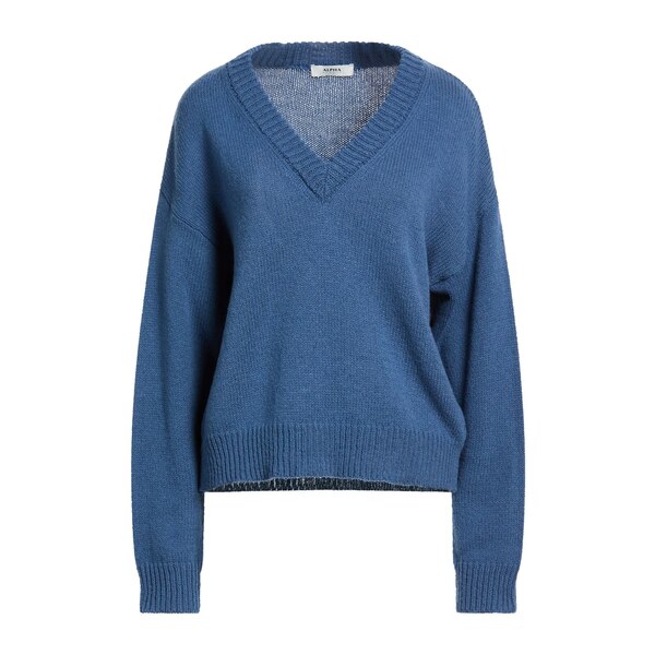 【送料無料】 アルファス テューディオ レディース ニット&セーター アウター Sweaters Blue｜asty
