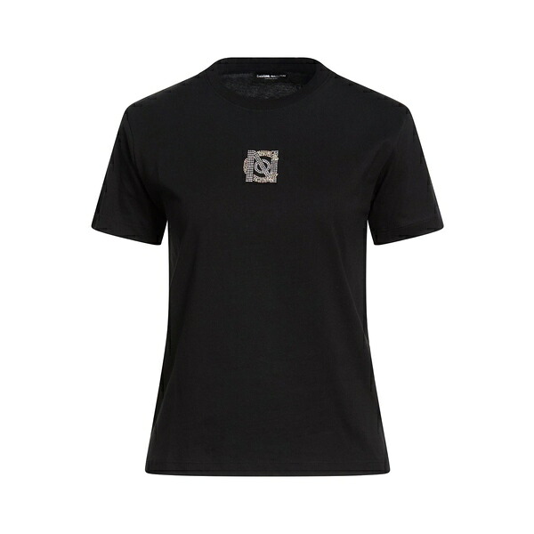 【貨物輸送無料】 お召しもの国家的 レディース ティーシャツ トップス T-shirts Black Tシャツ・カットソー-レディースファッション-トップス