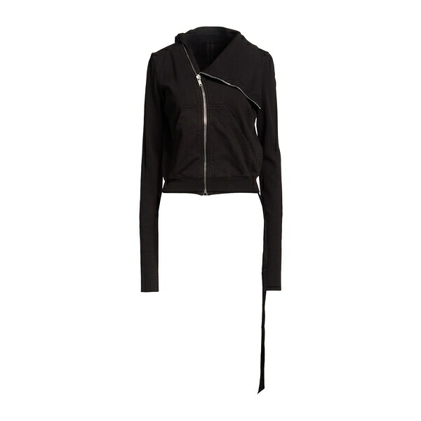 【貨物輸送無料】 リックオウエンス レディース パーカー・スウェットシャツ アウター Sweatshirts Black