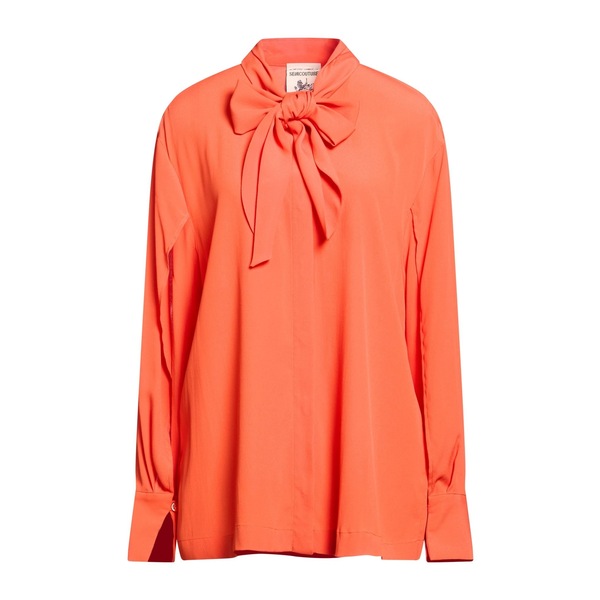【送料無料】 セミクチュール レディース シャツ トップス Shirts Orange｜asty