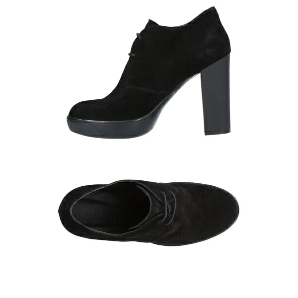 【貨物輸送無料】 ホー火器 レディース オックスフォード シューズ Lace-up shoes Black