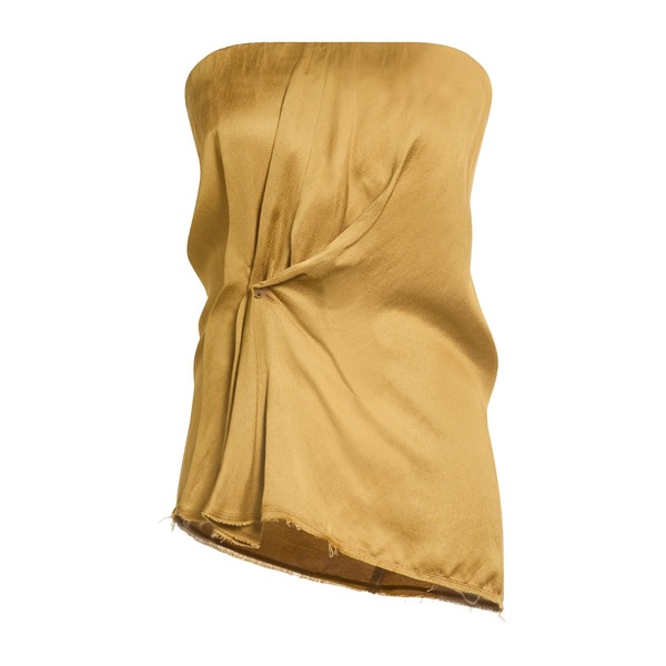 【送料無料】 アリジ レディース Tシャツ トップス Tops Yellow|asty