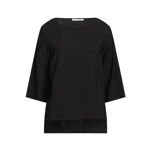 【貨物輸送無料】 ル ストレーゲ レディース プルオーバー トップス Tops Black