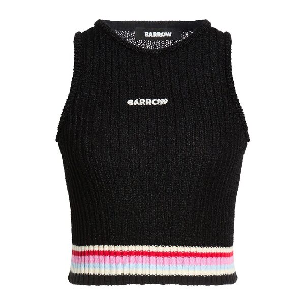 【送料無料】 バロウ レディース Tシャツ トップス Tops Black|asty