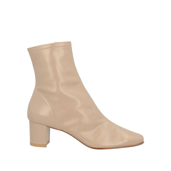 【貨物輸送無料】 バイ毛革 レディース ブーツ シューズ Ankle boots Beige