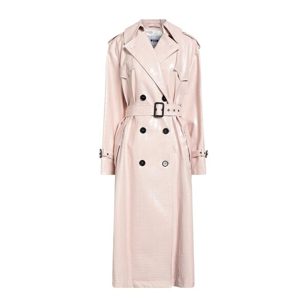 【貨物輸送無料】 エムエスジイエム レディース 上衣＆上衣 アウター Overcoats \u0026 Trench Coats Pink
