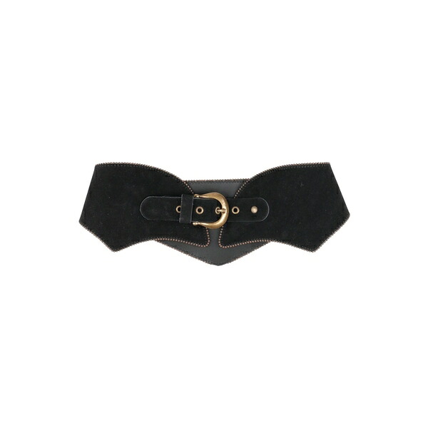 【送料無料】 アニエバイ レディース ベルト アクセサリー Belts Black|asty