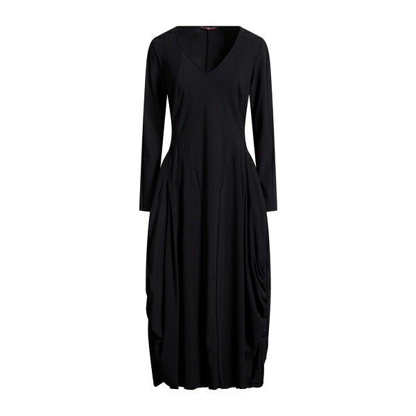 【送料無料】 ハイ レディース ワンピース トップス Midi dresses Black|asty