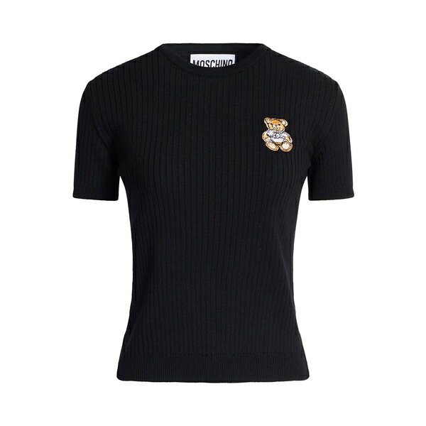 【送料無料】 モスキーノ レディース ニット&セーター アウター Sweaters Black|asty