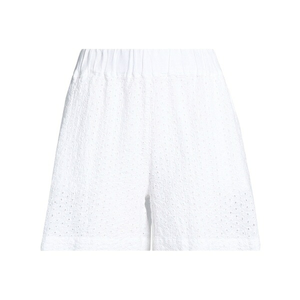 【送料無料】 120%リノ レディース カジュアルパンツ ボトムス Shorts & Bermuda Shorts White|asty