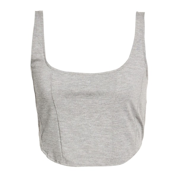 【貨物輸送無料】 こしき一 レディース ティーシャツ トップス Tops Grey トップス-レディースファッション