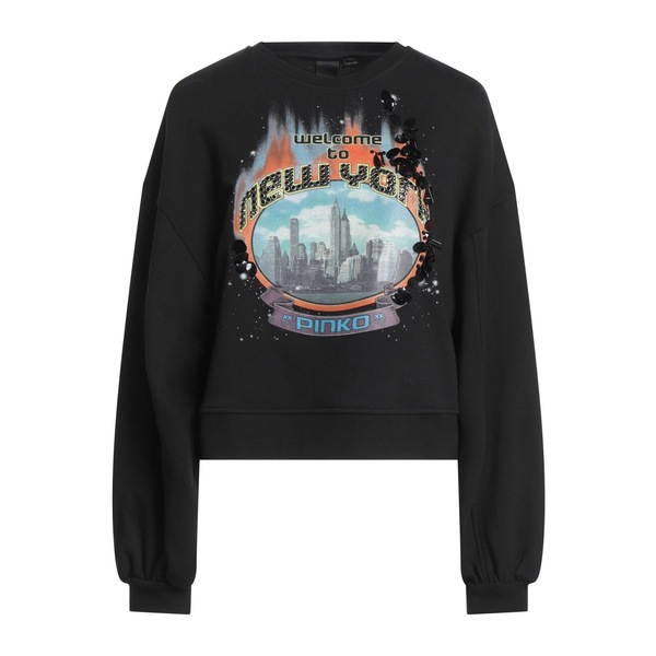 【貨物輸送無料】 ピンコ レディース パーカー・スウェットシャツ アウター Sweatshirts Black