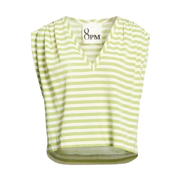 【送料無料】 エイト・ピーエム レディース Tシャツ トップス Tops Green｜asty