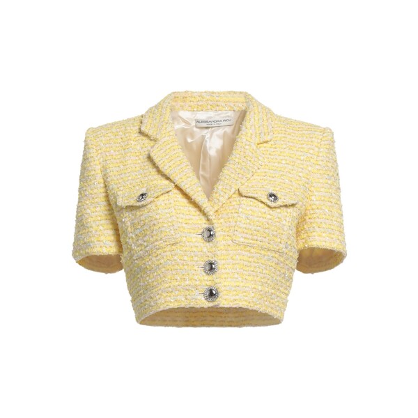 【送料無料】 アレッサンドラ・リッチ レディース ジャケット＆ブルゾン アウター Blazers Yellow｜asty