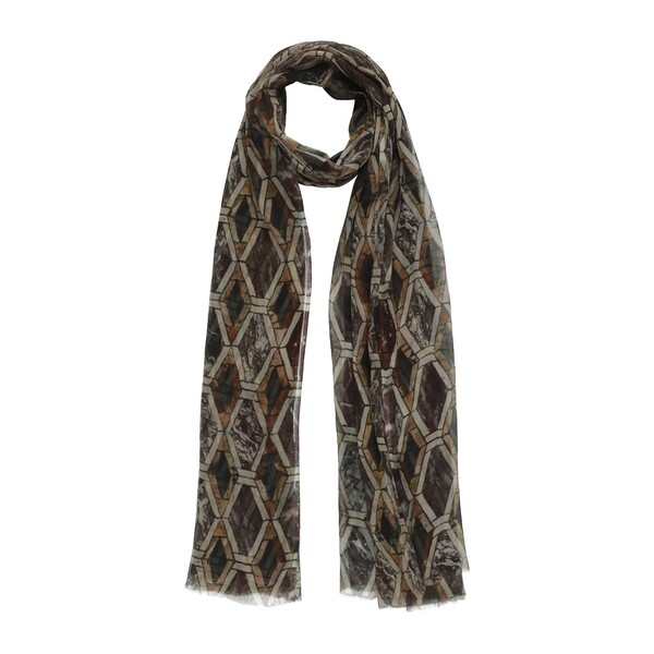 【貨物輸送無料】 ユマ・一 レディース えり巻き・袈裟・えり巻き 付属物 Scarves Brown